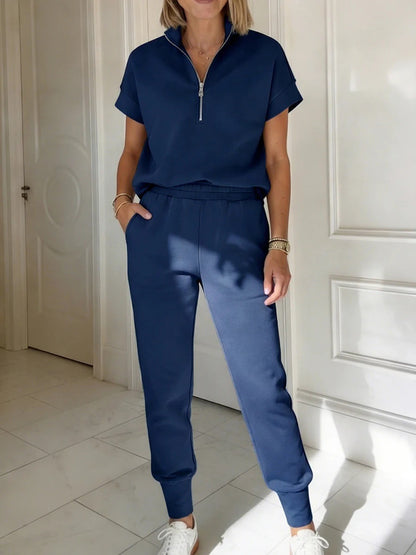 Athleisure T-shirt And Pants Two-piece Set
