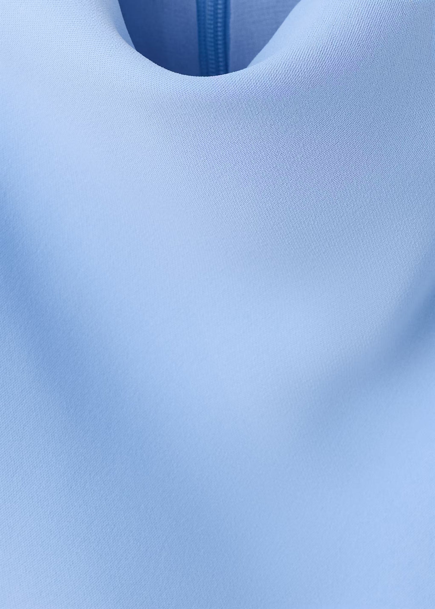 Draped neck dress with side ruching