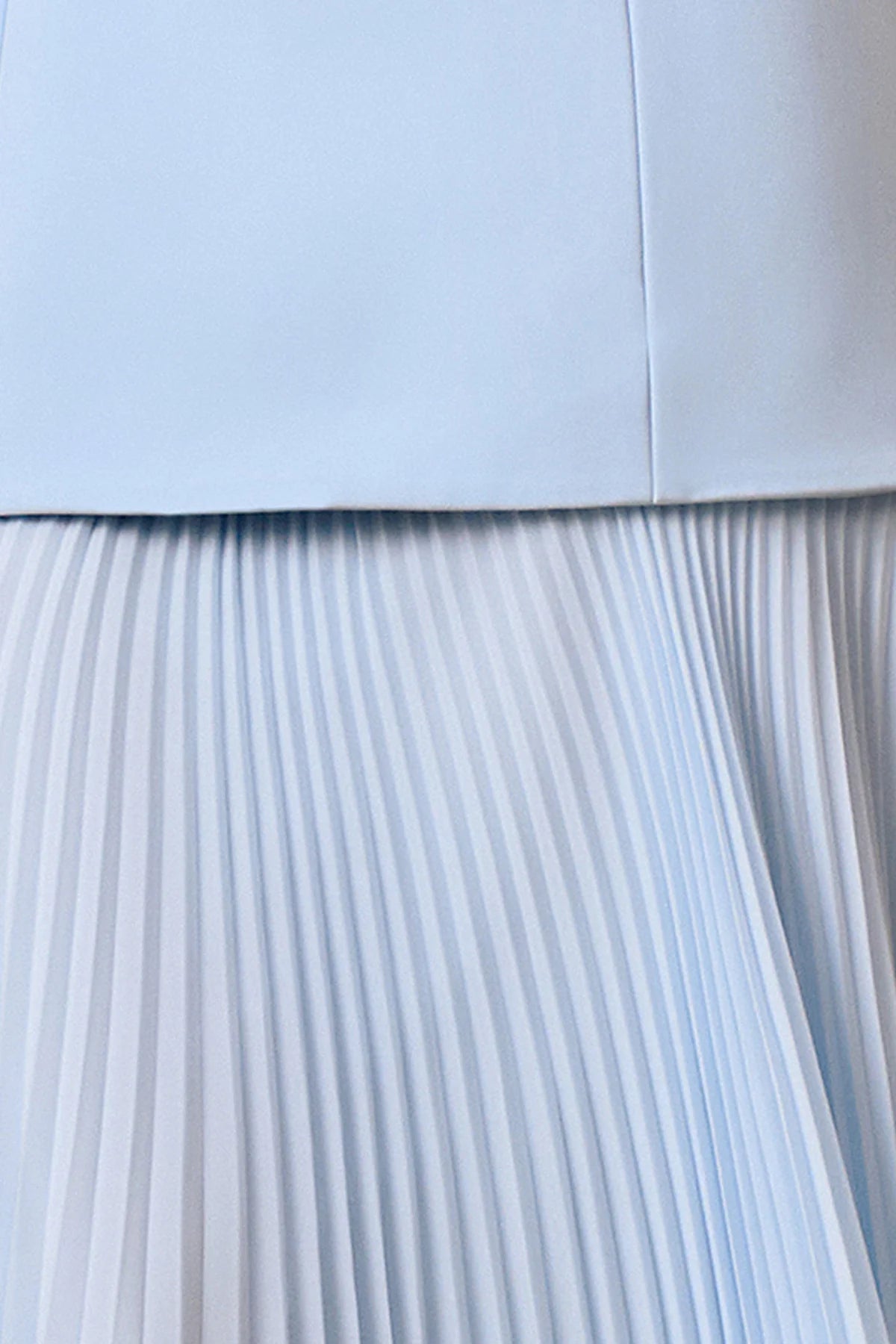 Powder Blue Boat-Neck Maxi Dress With Drop-Waist
