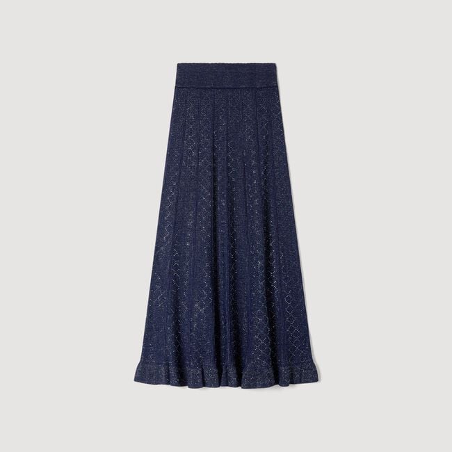 Rhinestone knit maxi dress