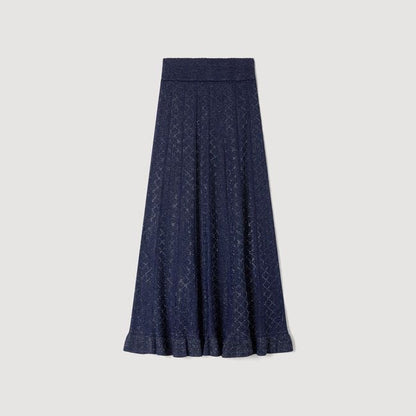 Rhinestone knit maxi dress